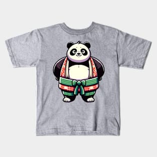 Sumo panda Kids T-Shirt